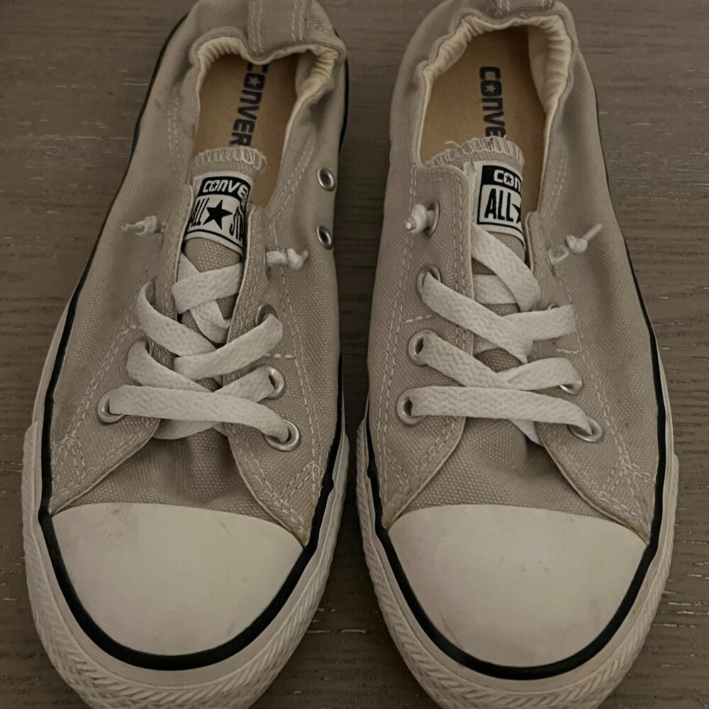 Converse All Star Gray Slip On Sneakers
